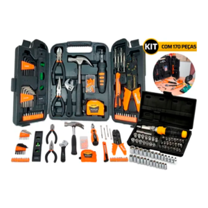 Jogo De Ferramentas Kit 129 Peças C/ Maleta + 40 Peças