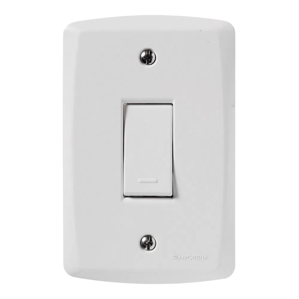 Interruptor Tramontina Lux2 1 Seção Simples 10A