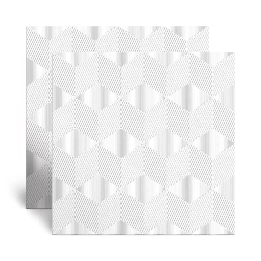 Piso Cerâmico Monocromático Brilhante HD Status White Branco Tipo A 54x54 - 56046 - Arielle